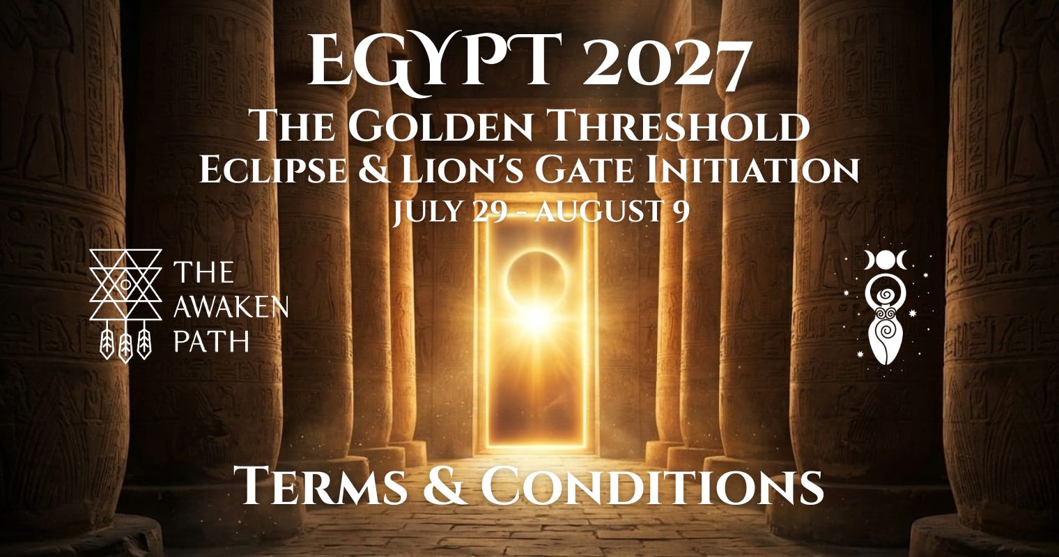 Egypt 2027 Shakti Bottazzi The Awaken Path Terms and Conditions